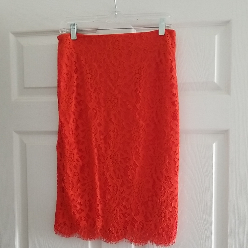 Beige by ecie Lace Pencil Skirt,size 4